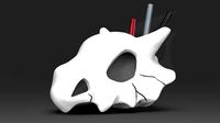 CuBone Skull Pen Storage STL for | 3D
