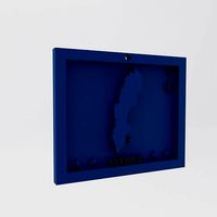 Sweden-Sverige Map 3d Print Model | 3D