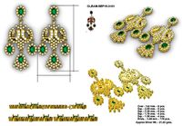 Beautiful Long Dangle Earrings | 3D
