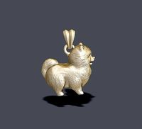 Pomeranian Spitz pendant | 3D