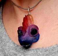 VELOCIRAPTOR THEROPOD DINOSAUR JEWELLERY PENDANT EAR RING | 3D