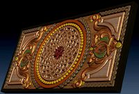 Backgammon geometry with monograms  | 3D