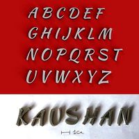 KAUSHAN uppercase and lowercase 3D Letters STL FILE | 3D