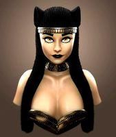 Bastet Egyptian Goddess Bust 3D Print | 3D