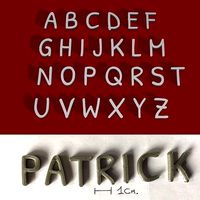 PATRICK uppercase and lowercase 3D Letters STL FILE | 3D