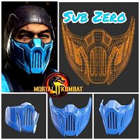Sub Zero mask from Mortal Kombat 11 - Lin Kuei Assasin | 3D