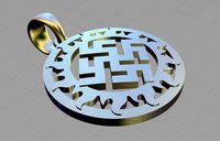 Amulet perun pendant | 3D