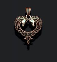 Keltic horse pendant | 3D