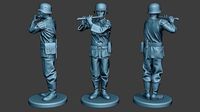 German musician soldier ww2 Stand piccolo G8 | 3D