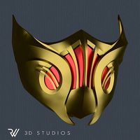 MK11 Scorpion Mask V9 - STL File | 3D