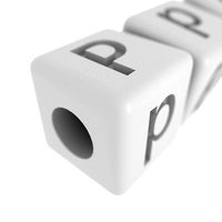 Letters Bracelet P 0016 | 3D