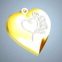 Heart Locket Printable  mold model | 3D