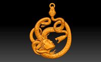 Gorgon Medusa pendant | 3D