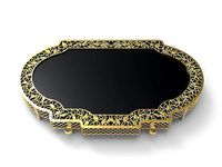 woman big onix stone arap necklace 22k C00005 | 3D