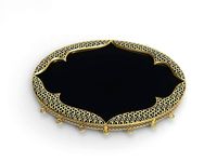 woman big onix stone arap necklace 22k C00005 | 3D