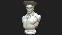 Guile Bust - Fan Art | 3D