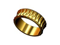 Concave undulated band US size 4to13 | 3D