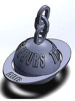 The world is yours keychain | 3D