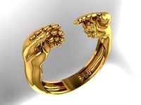 comrade hands Ring | 3D