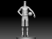 3D Printable Basketball Player Bubble Head | 3D