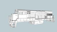 GE U18B Locomotive Shell N Scale | 3D