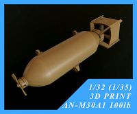 US GP BOMB AN-M30A1 100LB 1-32 1-35 | 3D