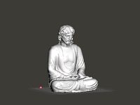 Jesus meditating | 3D