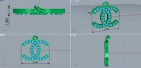 Chanel pendant | 3D