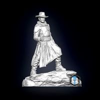 Boba Fett Figurine - Pose 5 | 3D