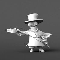 Battle Plague Doctor Figurine | 3D