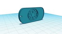 Imperial Dogtag or Keychain | 3D