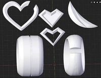 KDA Ahri lol accessories fanmade | 3D