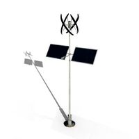 votovoltaic and wind power hybrid eletric pole power plant
