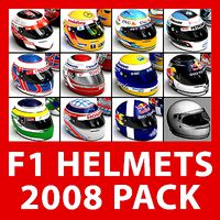 F1 2008 Helmets