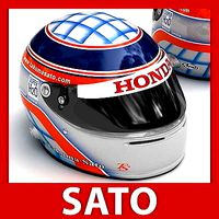 Helmet F1 2008 Takuma Sato