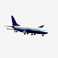 Cartoon airliner