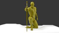 Yellow plasticine man material