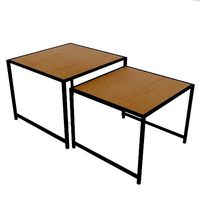 Wooden table with extension