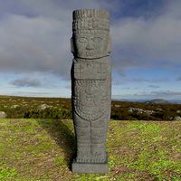 Giant Toltec Atlantean Warrior Figure Blender 3D printable