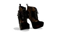 Ladies Steampunk Ankle Boots