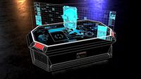 Scifi Console Desk Holographic