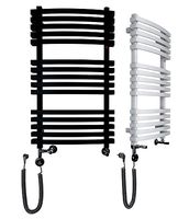 Terma Heated towel rail Black and White