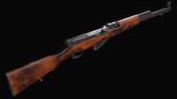 Old soviet semi automatic rifle SKS