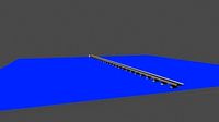3d model bridge low poly blender model