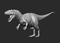 Allosaurus high poly t-pose model | 3D