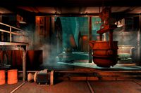 Industrial Complex Fighter Scene