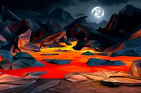 Volcano Fighter Scene