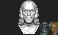Jesus bust based on Shroud of Turin for 3D printing | 3D