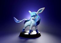 GLACEON - cute 3D printable shiny pokemon | 3D