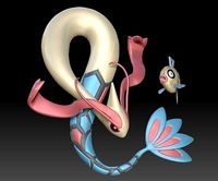 Pokemon Feebas Milotic | 3D